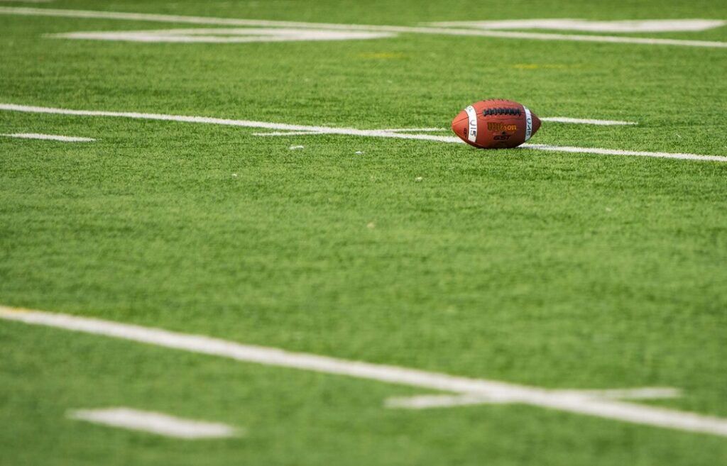football on the field