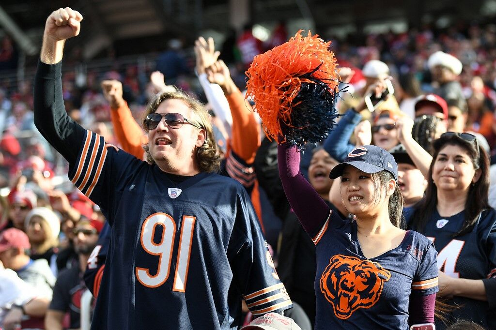 Chicago Bears Fans San Francisco 49Ers Levis Stadium